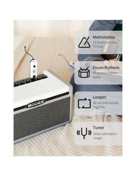 Amplificador MOOER SD30i 30W Bluetooth Portátil con Efectos