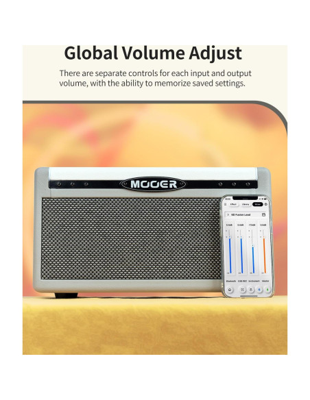 Amplificador MOOER SD30i 30W Bluetooth Portátil con Efectos