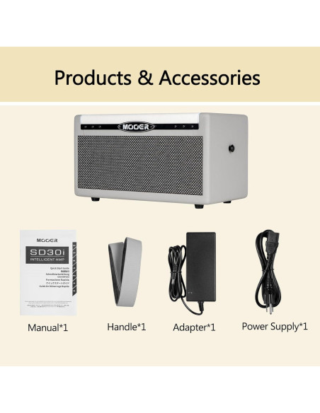 Amplificador MOOER SD30i 30W Bluetooth Portátil con Efectos