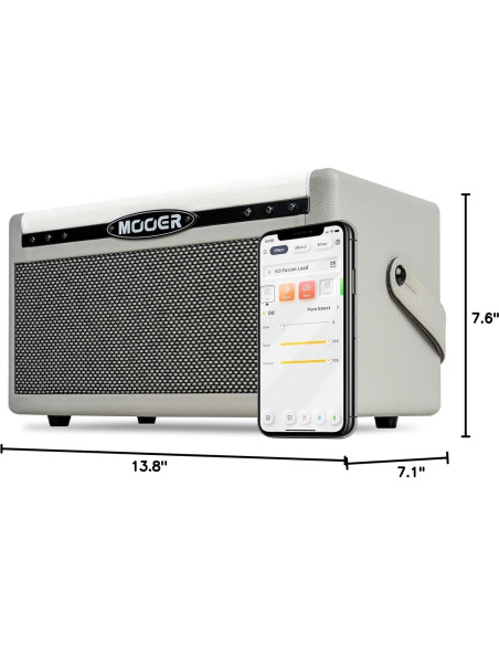 Amplificador MOOER SD30i 30W Bluetooth Portátil con Efectos