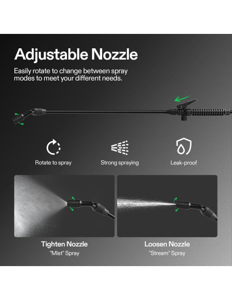 Pulverizador de Presión VIVOSUN 3L Naranja con Correa Ajustable