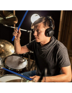 Antner 3 Pares Palos de Batería 7A Madera Arce Negro/Rojo/Azul 2