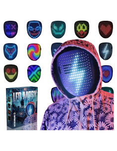 Máscara LED Depointer Life Unisex con Detección de Gestos