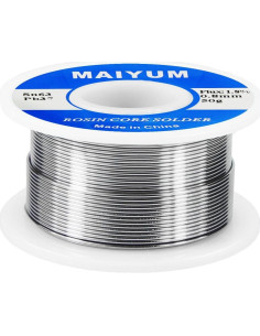 Alambre de Soldadura Estaño 63 Plomo 0.8mm 50g Resina 2