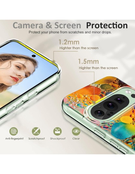 Funda TPU Transparente Mandala para Google Pixel 9 Pro XL Funda TPU Transparente Mandala para Google Pixel 9 Pro XL