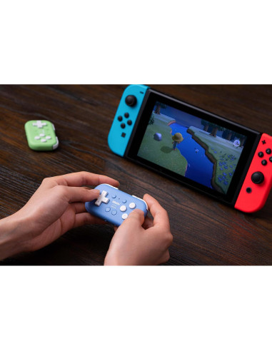 Controlador Mini Bluetooth 8Bitdo Micro Azul para Switch y Android