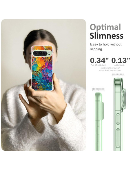 Funda TPU Transparente Mandala para Google Pixel 9 Pro XL Funda TPU Transparente Mandala para Google Pixel 9 Pro XL