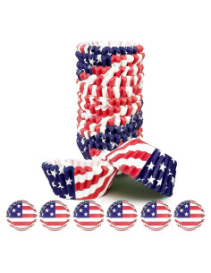 Forros para Cupcakes Qiqee 300 Unidades Diseño EE.UU. Papel