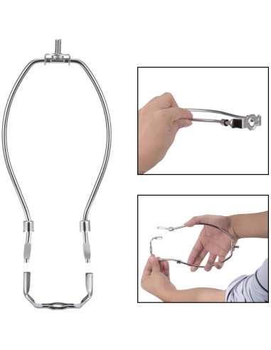 Soporte de Lámpara Canomo 20.3 cm Plateado 2 Juegos