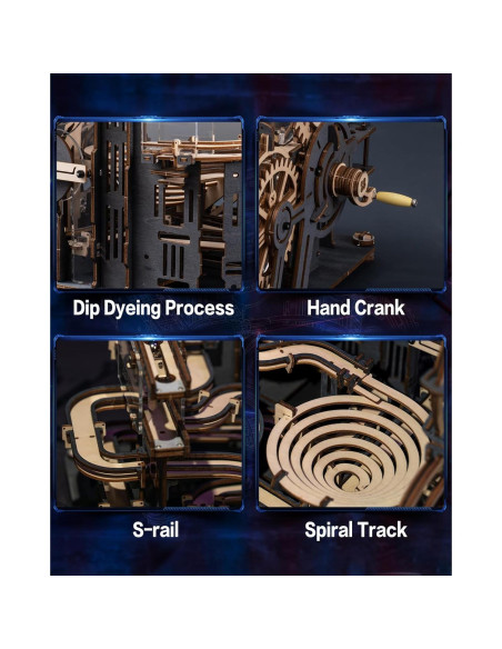 Rompecabezas 3D RoWood LGA01 Ciudad Nocturna de Madera