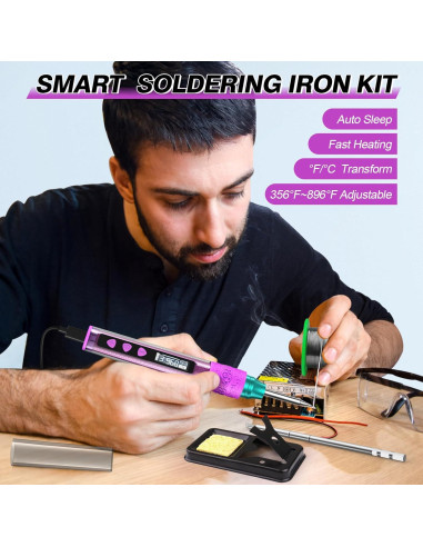 Kit de Soldador Crtsweker Digital 180-480C Pantalla OLED