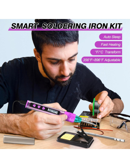 Kit de Soldador Crtsweker Digital 180-480C Pantalla OLED