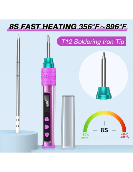 Kit de Soldador Crtsweker Digital 180-480C Pantalla OLED