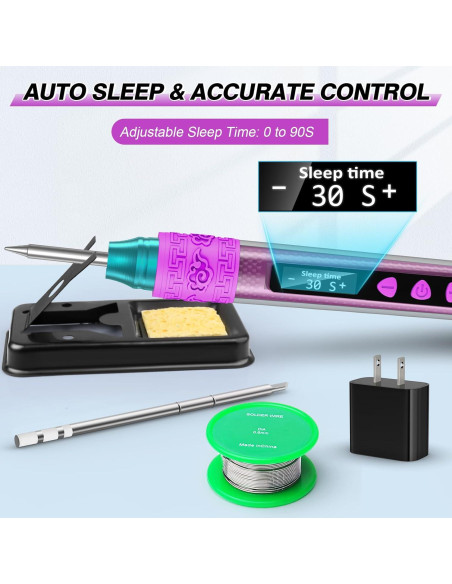 Kit de Soldador Crtsweker Digital 180-480C Pantalla OLED