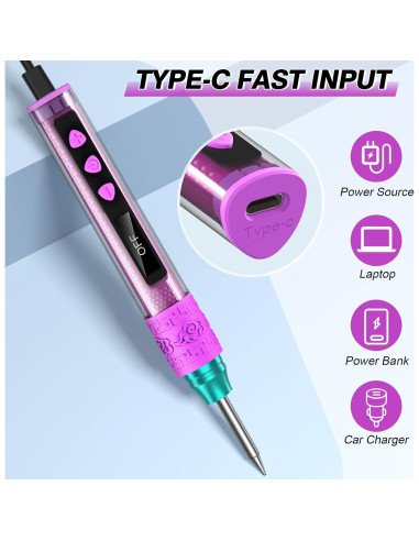 Kit de Soldador Crtsweker Digital 180-480C Pantalla OLED