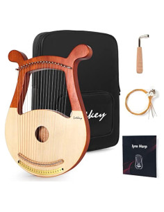 Arpa de Lira Lotkey MI3817 19 Cuerdas Caoba