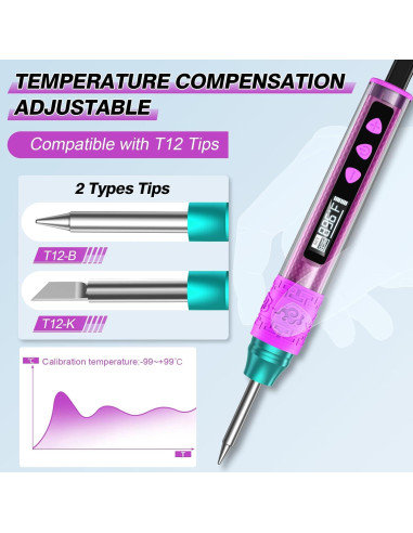 Kit de Soldador Crtsweker Digital 180-480C Pantalla OLED