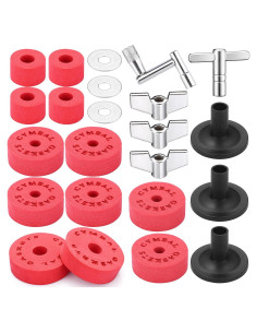 Facmogu Kit de Accesorios para Batería 23 Piezas EVA - Rojo