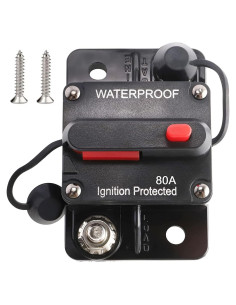 Disyuntor Manual 80A RED WOLF para Barco y ATV 12V-48V