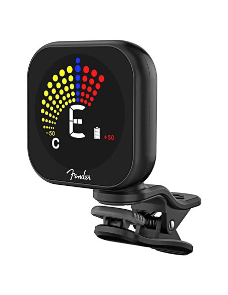 Afinador Recargable Fender Flash 2.0 Clip-On Negro