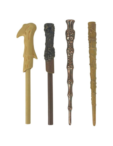 Juego de bolígrafos Harry Potter - Varitas de Voldemort, Hermione y Dumbledore