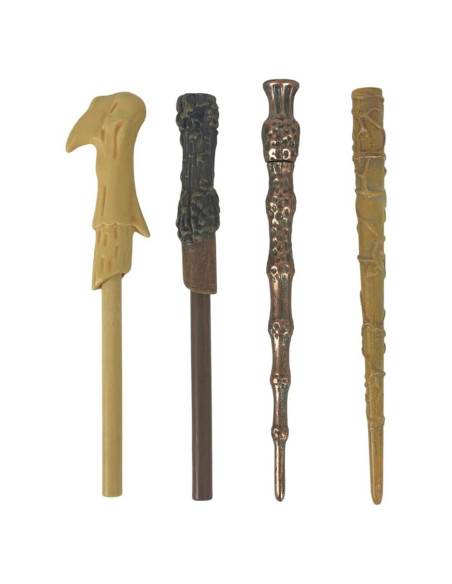 Juego de bolígrafos Harry Potter - Varitas de Voldemort, Hermione y Dumbledore