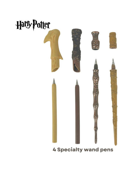 Juego de bolígrafos Harry Potter - Varitas de Voldemort, Hermione y Dumbledore