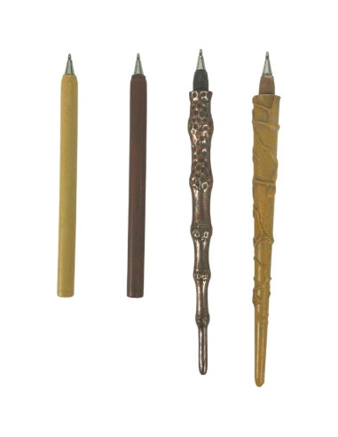 Juego de bolígrafos Harry Potter - Varitas de Voldemort, Hermione y Dumbledore