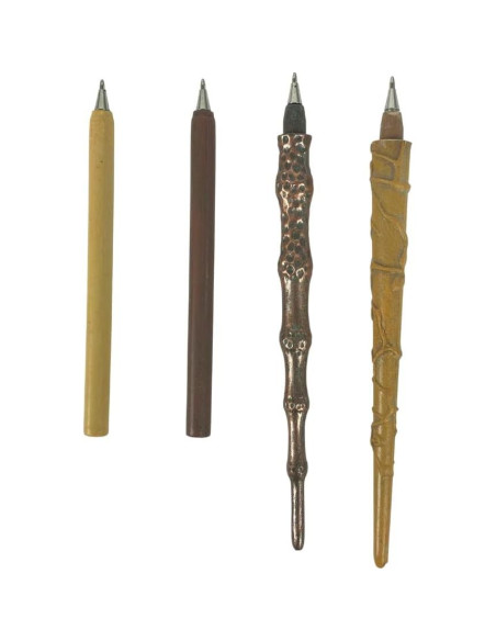 Juego de bolígrafos Harry Potter - Varitas de Voldemort, Hermione y Dumbledore