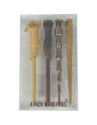 Juego de bolígrafos Harry Potter - Varitas de Voldemort, Hermione y Dumbledore