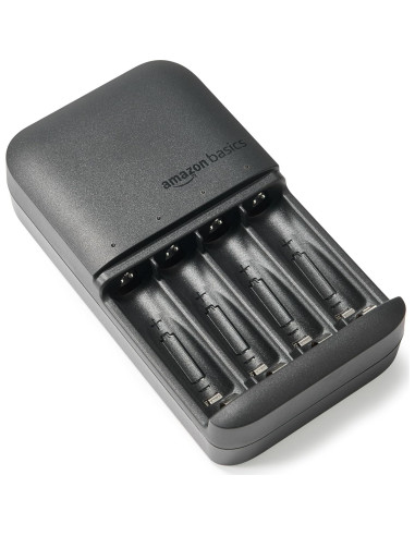 Baterías Recargables Amazon Basics 4 AA y 4 AAA con Cargador