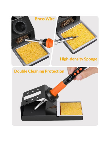 Kit de Soldador Aucanla 100W Control Digital Portátil