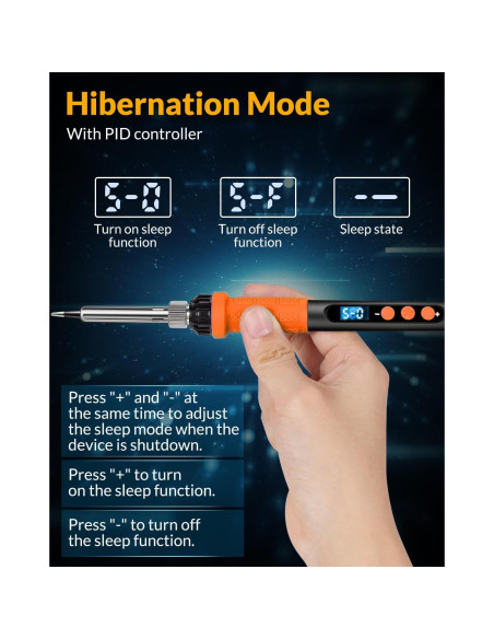 Kit de Soldador Aucanla 100W Control Digital Portátil