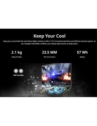 Laptop Acer Nitro V 15 | Intel i7-13620H | 64GB RAM | 2TB SSD