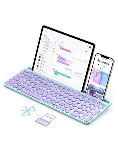 Teclado Bluetooth Seenda Retroiluminado Multi-Dispositivo