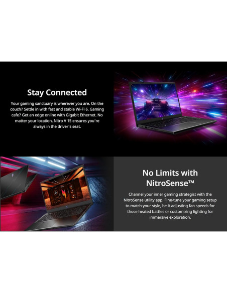 Laptop Acer Nitro V 15 | Intel i7-13620H | 64GB RAM | 2TB SSD