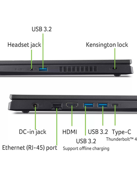 Laptop Acer Nitro V 15 | Intel i7-13620H | 64GB RAM | 2TB SSD