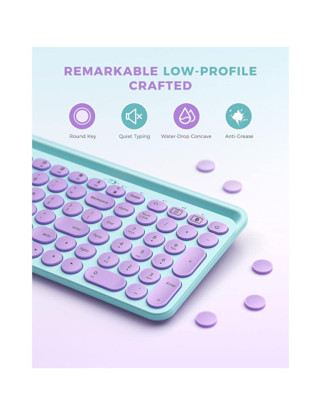 Teclado Bluetooth Seenda Retroiluminado Multi-Dispositivo