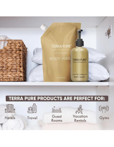 Bolsa de Recarga 1L Jabón Terra Pura Té Verde y Hierba Limón 2