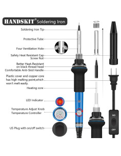 Kit de Soldador 60W Handskit 21-en-1 con Accesorios 2