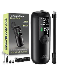 Compresor de Aire Portátil Woowind LP1, 150 PSI, Batería Recargable