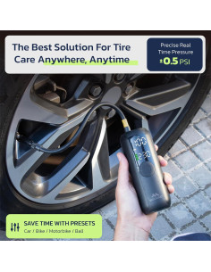 Compresor de Aire Portátil Woowind LP1, 150 PSI, Batería Recargable 2