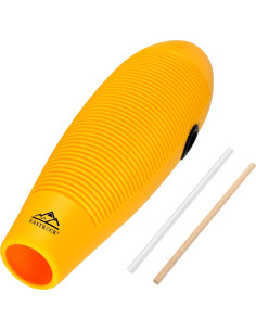 Guiro de Pez EASTROCK 35.1x12.1 cm Amarillo con Raspadores 2
