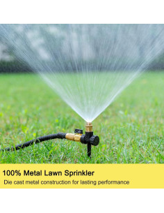 Aspersor de Jardín FANHAO 2 Piezas Ajustable 360 Metal 2