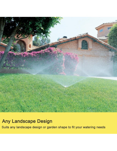 Aspersor de Jardín FANHAO 2 Piezas Ajustable 360 Metal