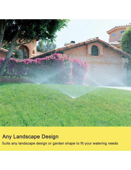 Aspersor de Jardín FANHAO 2 Piezas Ajustable 360 Metal