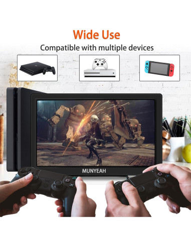 Monitor Portátil MUNYEAH M1020 10.1" Full HD HDMI VGA