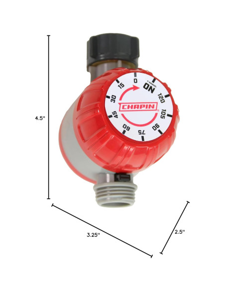 Temporizador de Agua Chapin 41004 Mecánico 120 Minutos