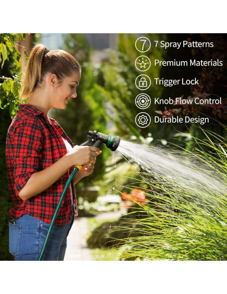 Boquilla de Manguera AUTOMAN con 7 Patrones de Riego