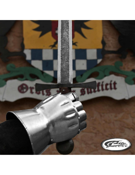 Espada forjada SZCO 102.87 cm acero al carbono cuero